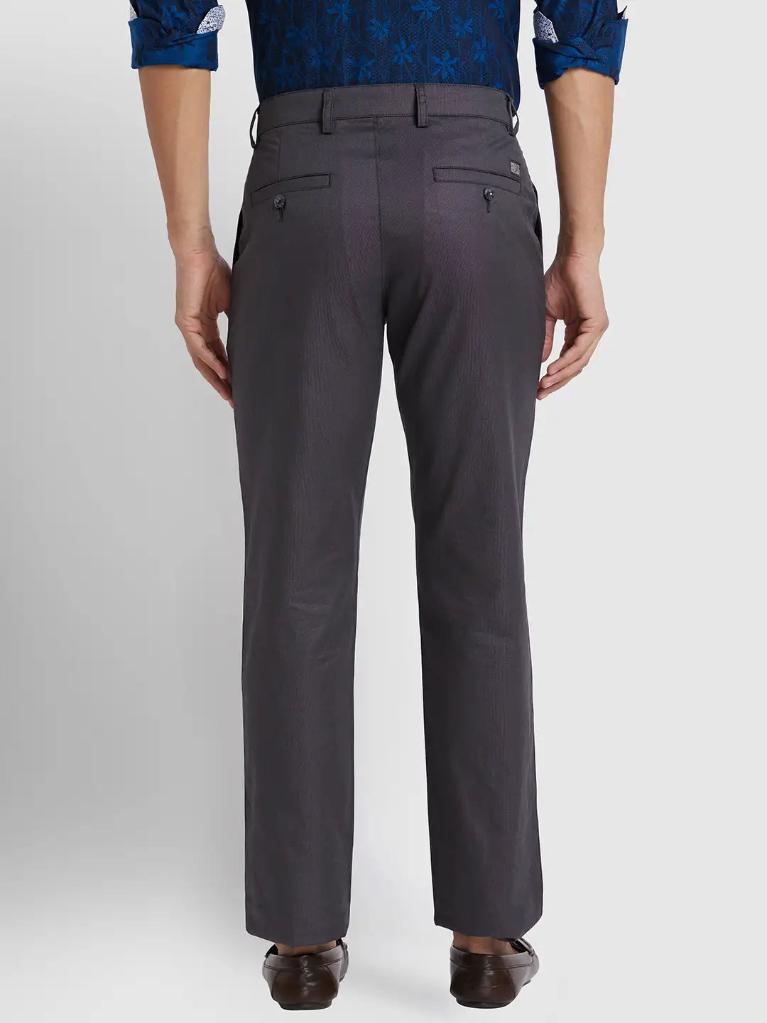 Men Regular Fit Green Trouser