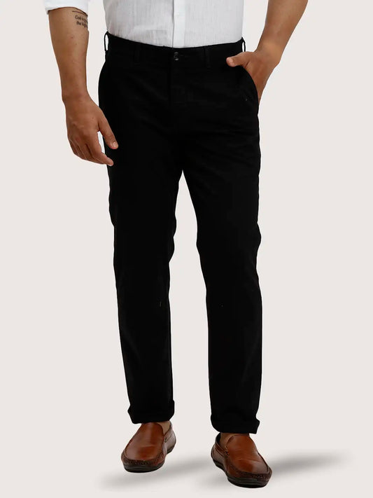ColorPlus Regular Fit Solid Dark Green Trouser
