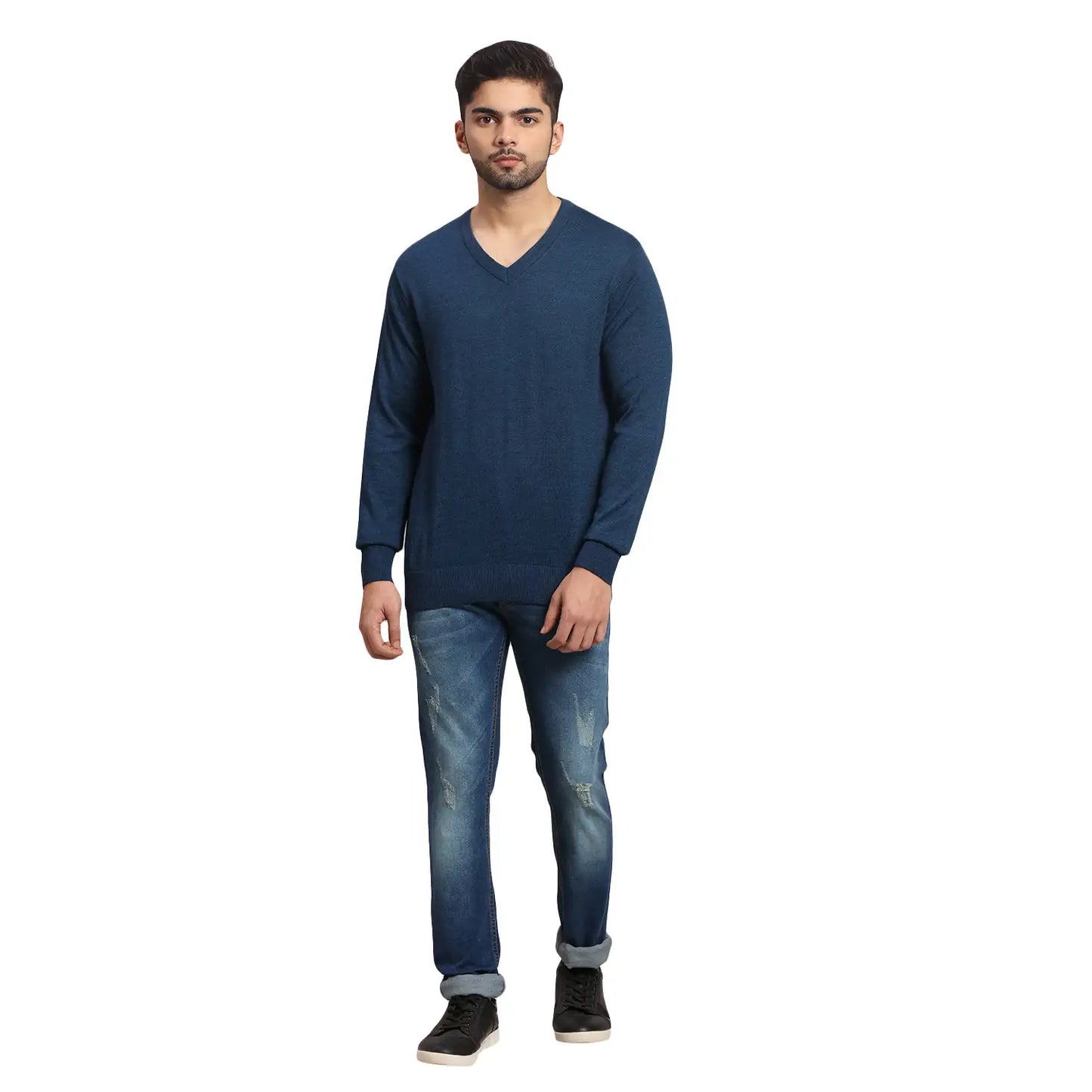 Men Tailored Fit Fawn Sweater