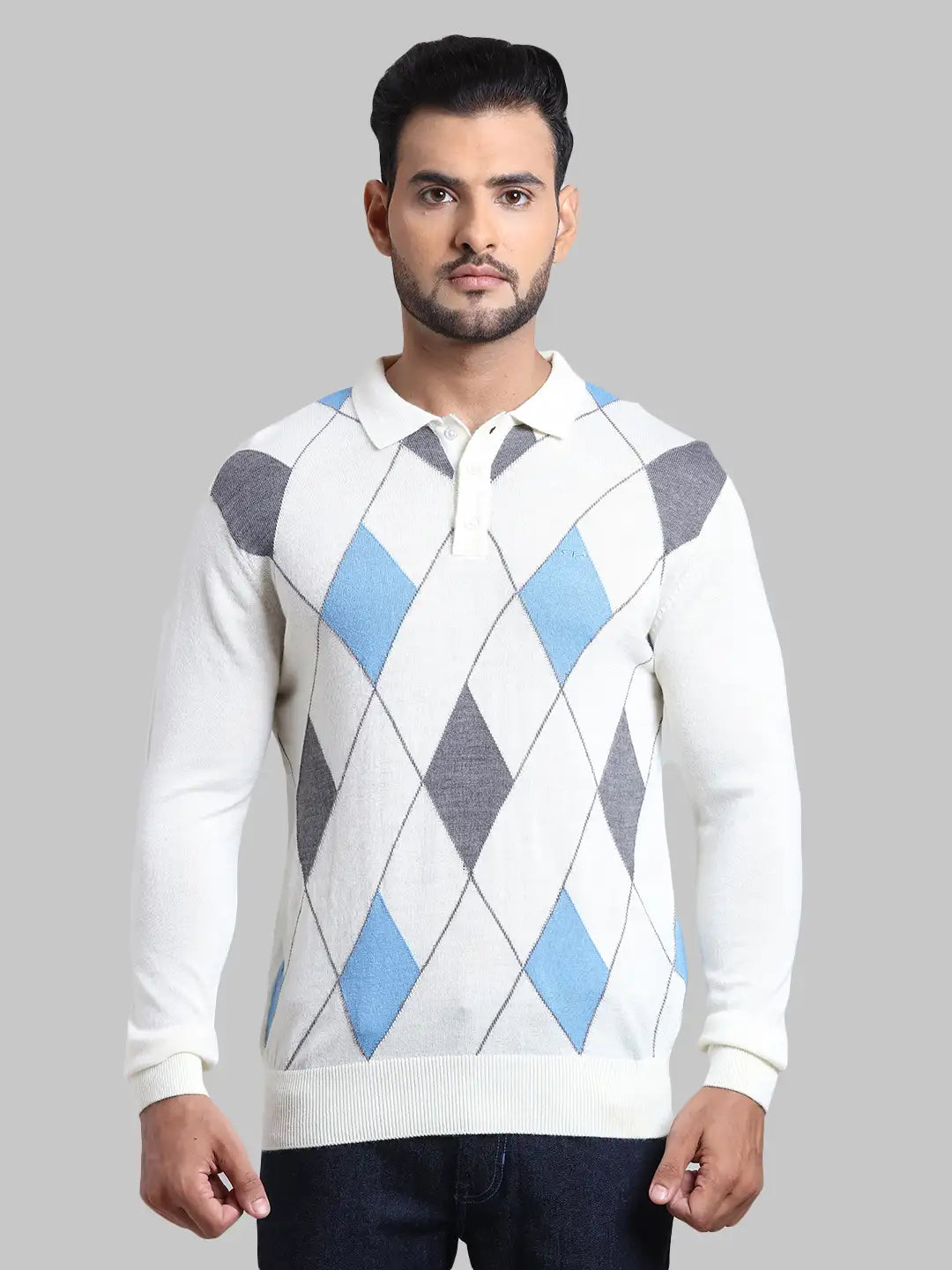 Men Regular Fit  Maroon Sweater