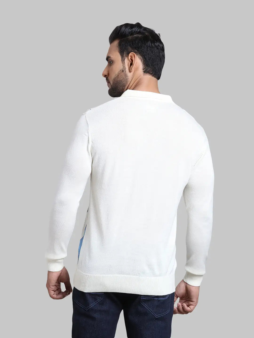 Men Regular Fit  Maroon Sweater