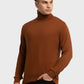 Men Tailored Fit Violet Sweater