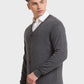 Men Tailored Fit Black Sweater
