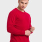 Men Tailored Fit Blue Sweater