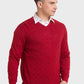 Men Tailored Fit Blue Sweater