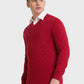 Men Tailored Fit Blue Sweater