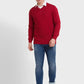 Men Tailored Fit Blue Sweater