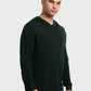 Men Tailored Fit Black Sweater