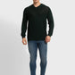 Men Tailored Fit Black Sweater