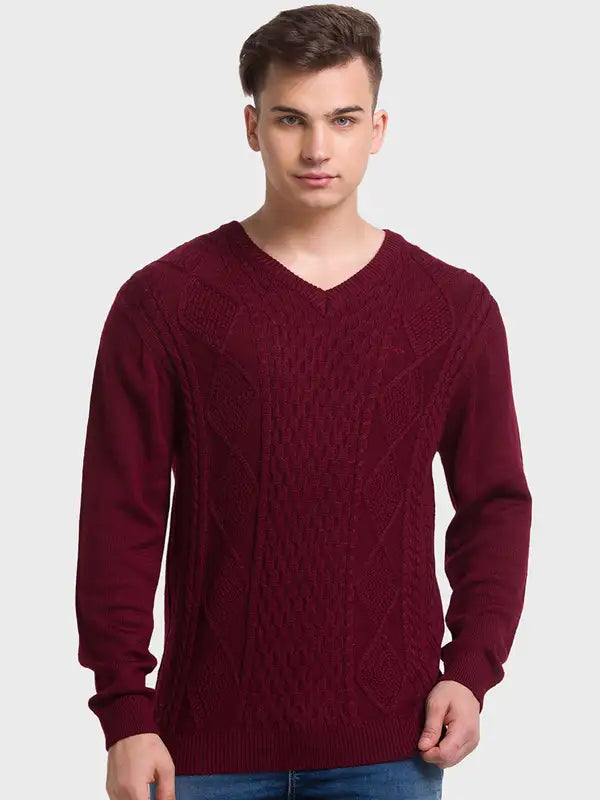 Men Tailored Fit Blue Winter Wear