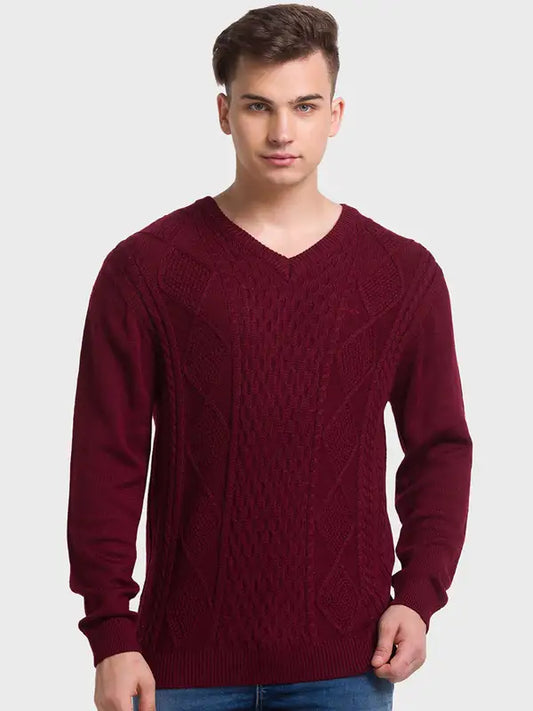 Men Tailored Fit Blue Winter Wear