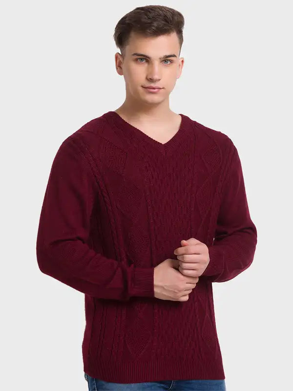 Men Tailored Fit Blue Winter Wear