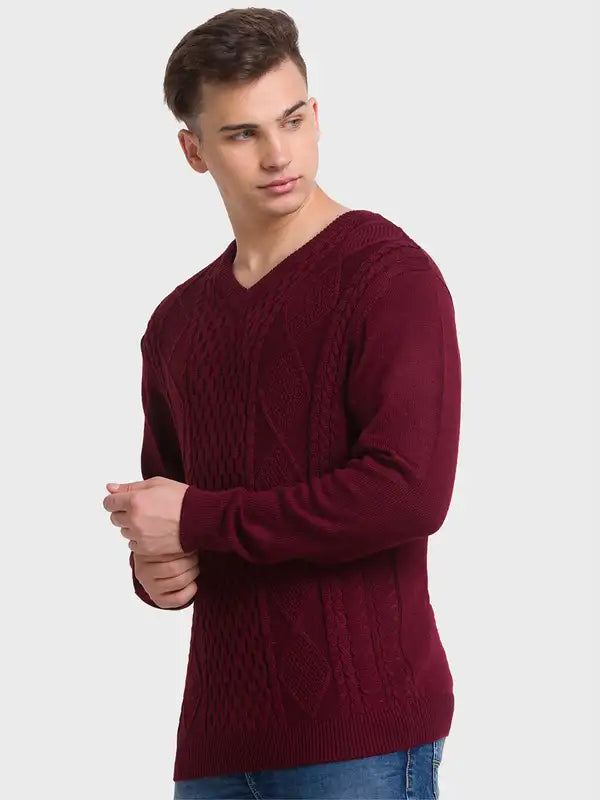 Men Tailored Fit Blue Winter Wear