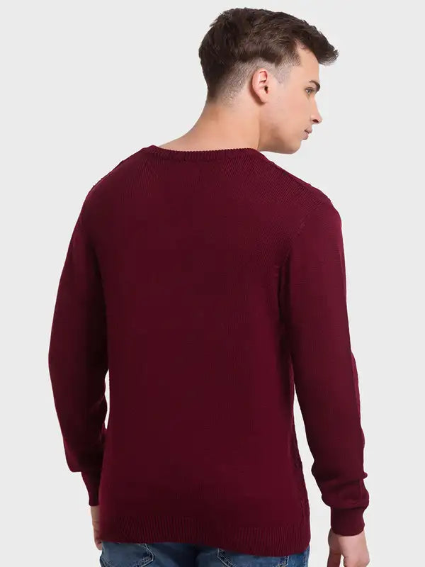 Men Tailored Fit Blue Winter Wear