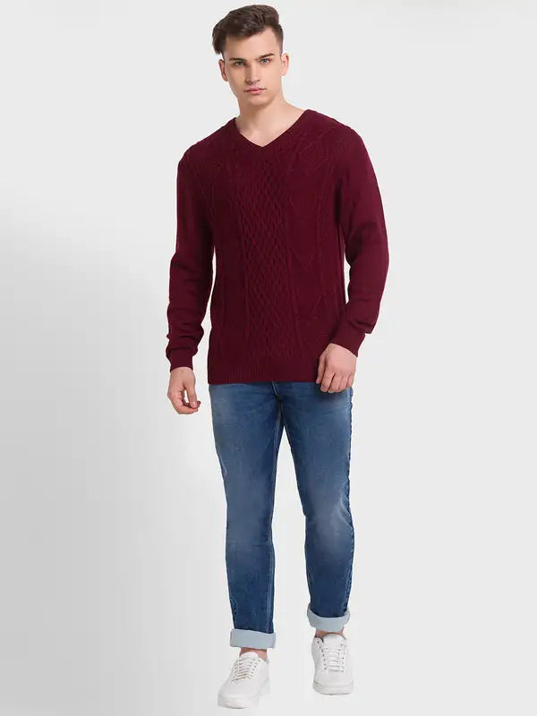 Men Tailored Fit Blue Winter Wear