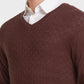 Men Tailored Fit Red Winter Wear
