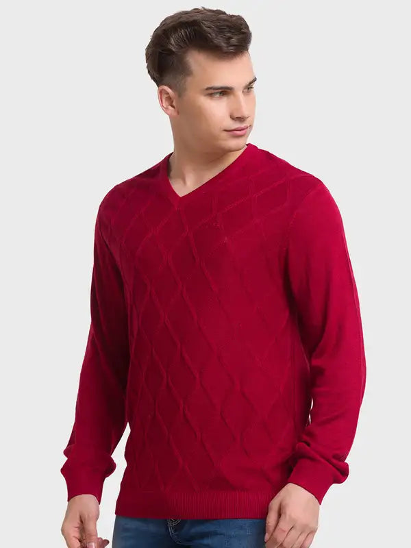 Men Tailored Fit White Winter Wear