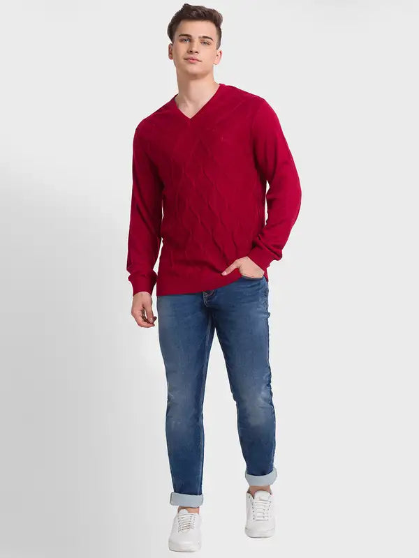 Men Tailored Fit White Winter Wear