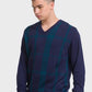 Men Tailored Fit Orange Sweater