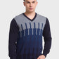 Men Tailored Fit Grey Sweater