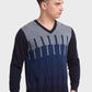 Men Tailored Fit Grey Sweater