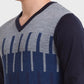 Men Tailored Fit Grey Sweater