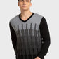 Men Tailored Fit Blue Sweater