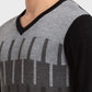 Men Tailored Fit Blue Sweater