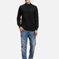 Colorplus Men Blue Solid Regular Fit Silk Blend Full Sleeve V Neck Sweaters
