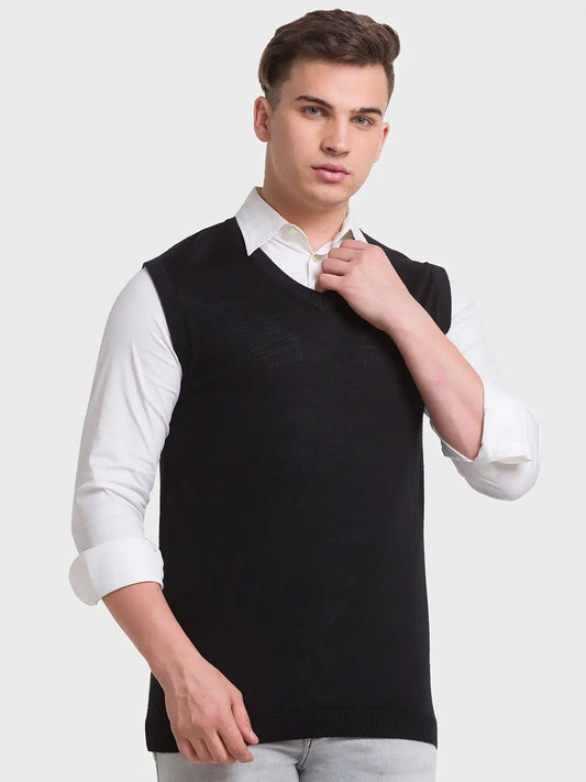 Men Regular Fit Green Sweater