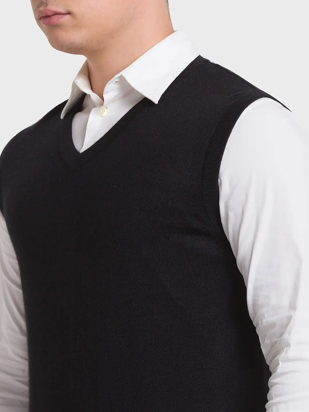 Men Regular Fit Green Sweater