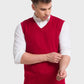 Men Regular Fit Violet Sweater