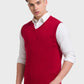 Men Regular Fit Violet Sweater
