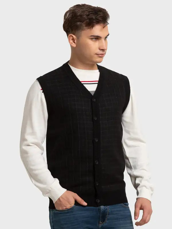 Men Classic Fit Khaki Winter Wear