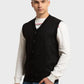 Men Classic Fit Khaki Winter Wear
