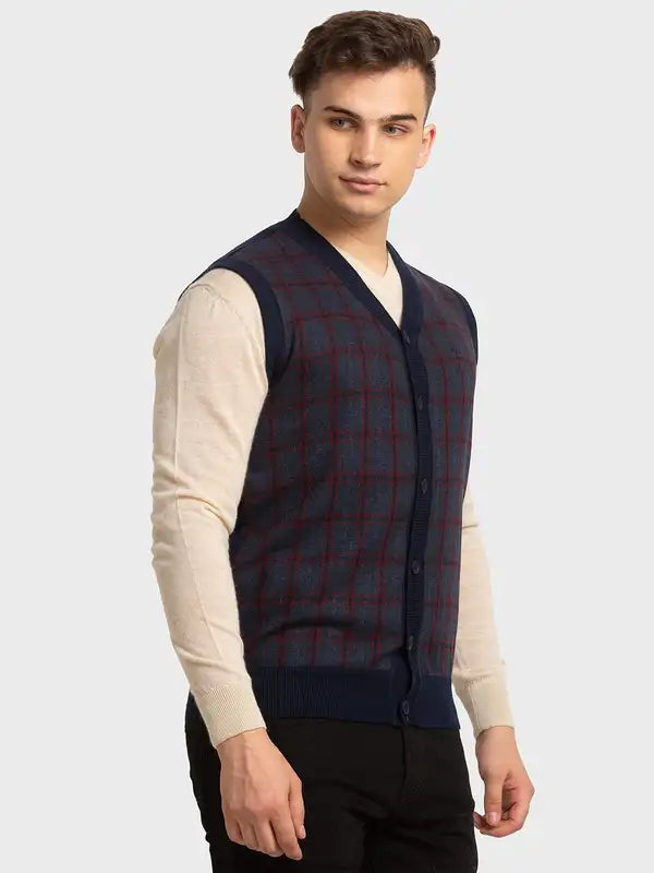 Men Classic Fit Grey Winter Wear