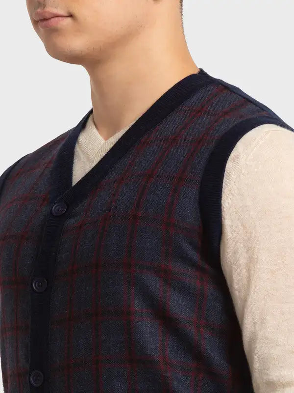 Men Classic Fit Grey Winter Wear