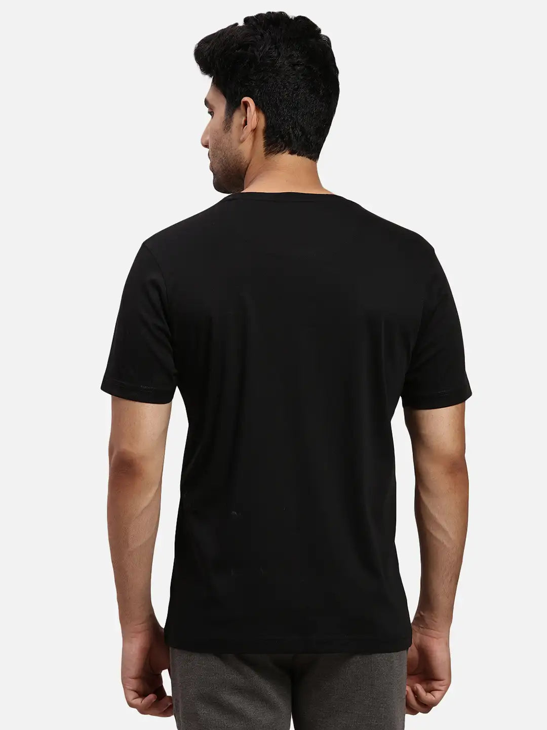 ColorPlus Regular Fit Solid Light Blue T-Shirt