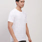 ColorPlus Men White Print Regular Fit Cotton Round Neck T-Shirt