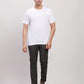 ColorPlus Men White Print Regular Fit Cotton Round Neck T-Shirt