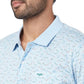 ColorPlus Men White Print Regular Fit Cotton Half Sleeve T-Shirt