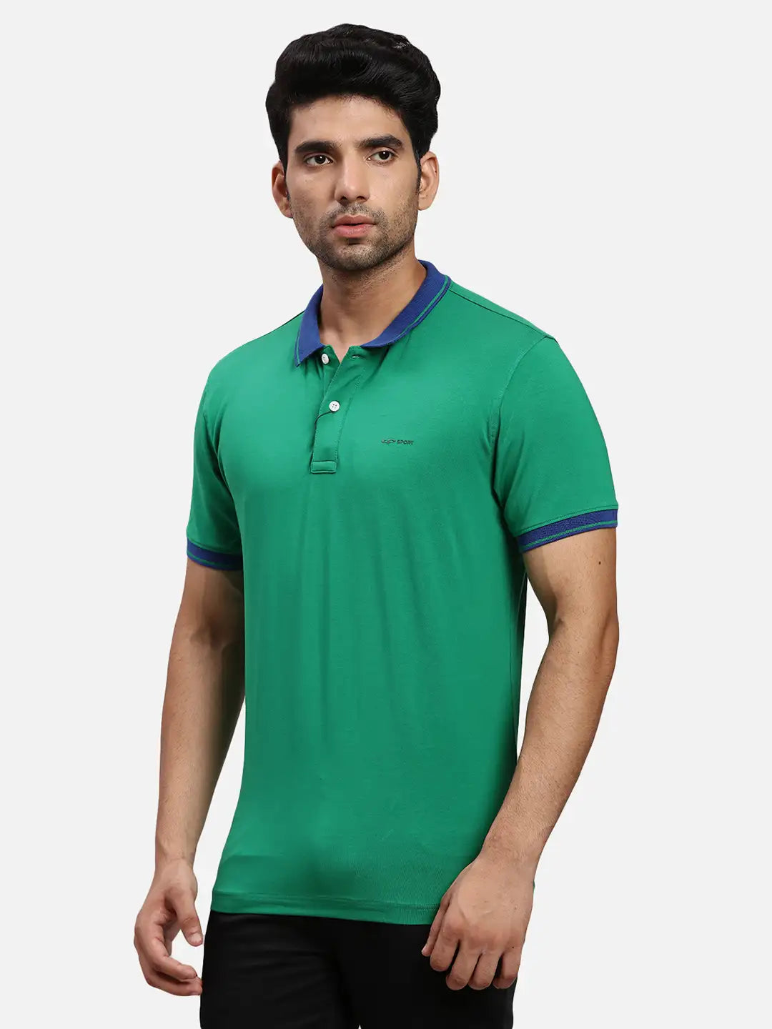 ColorPlus Regular Fit Solid Medium Red T-Shirt