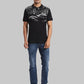 ColorPlus Regular Fit Printed Dark Green T-Shirt
