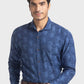 Men Slim Fit Medium Blue Sweatshirt