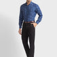 Men Slim Fit Medium Blue Sweatshirt