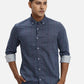 ColorPlus Regular Fit Printed Medium Orange Shirt