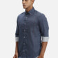 ColorPlus Regular Fit Printed Medium Orange Shirt