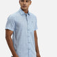 ColorPlus Regular Fit Printed Medium Orange Shirt