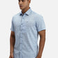 ColorPlus Regular Fit Printed Medium Orange Shirt