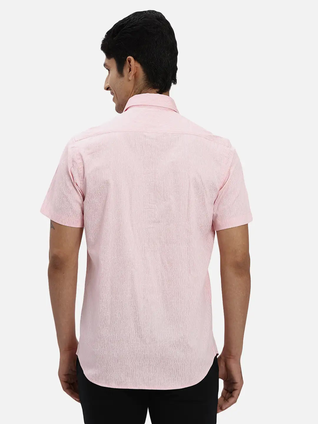 ColorPlus Regular Fit Striped White Shirt